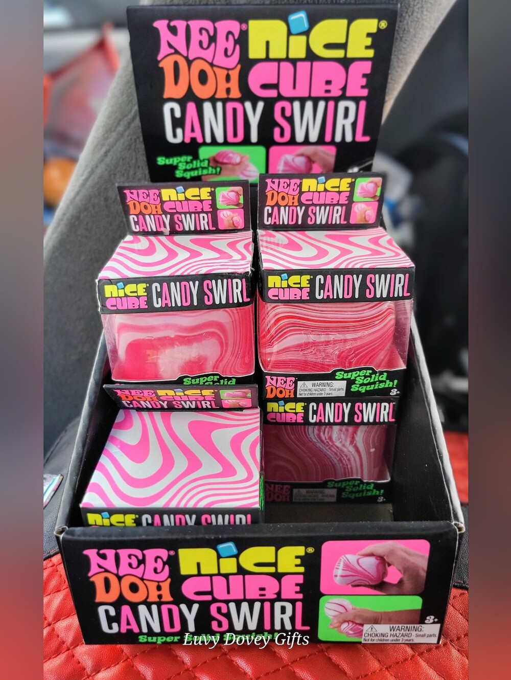 Needoh Nicecube Candy Swirl RARE Sensory Fidget Toy NIB